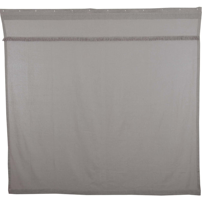 Burlap Dove Grey Shower Curtain - Primitive Star Quilt Shop