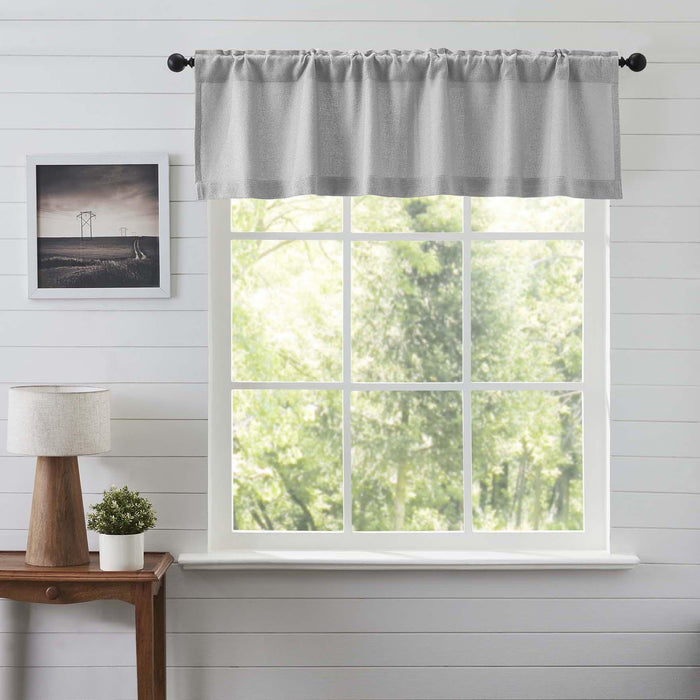 Burlap Dove Grey Valance 60" - Primitive Star Quilt Shop