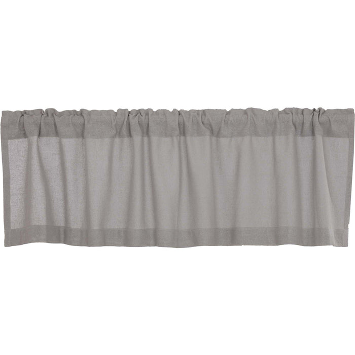 Burlap Dove Grey Valance 60" - Primitive Star Quilt Shop