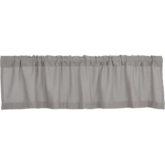 Burlap Dove Grey Valance 72" - Primitive Star Quilt Shop