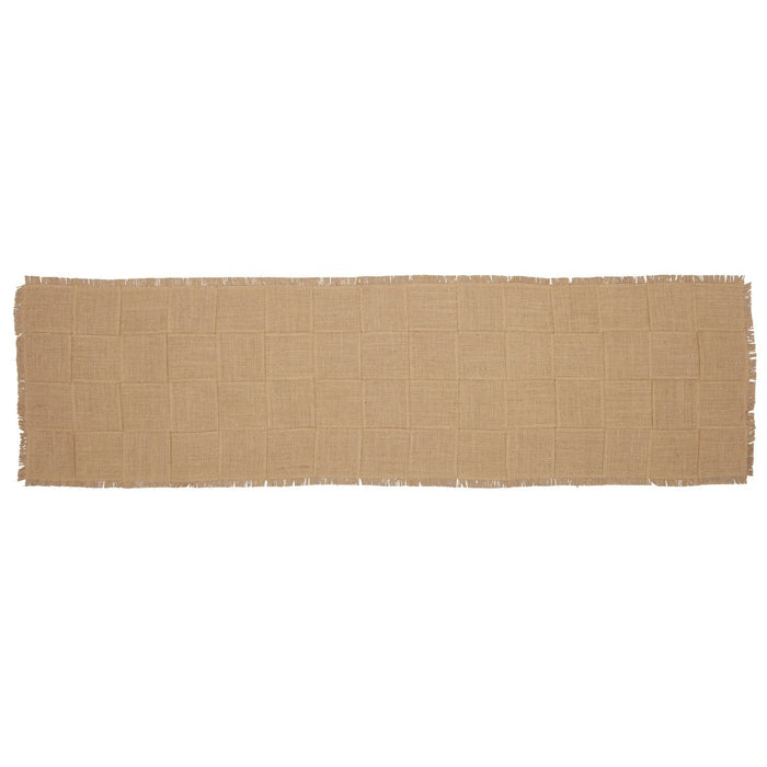 Burlap Natural Basket Weave Runner 13x48" - Primitive Star Quilt Shop