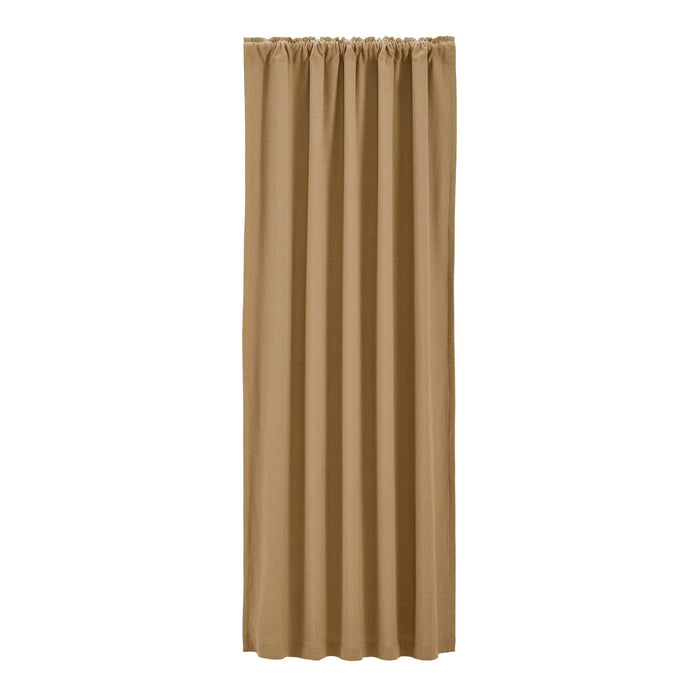 Burlap Natural Blackout Single Panel Curtain 84" - Primitive Star Quilt Shop