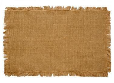 Burlap Natural Fringed Placemat - Set of 6 - Primitive Star Quilt Shop