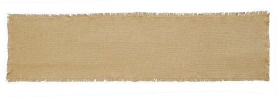 Burlap Natural Fringed Runner 13x72" - Primitive Star Quilt Shop