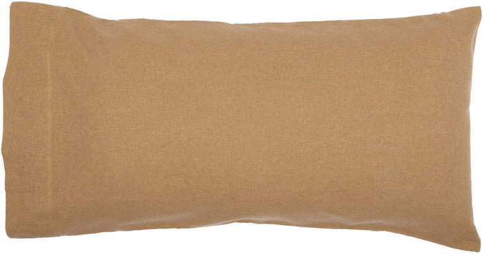 Burlap Natural King Pillow Case - Set of 2 - Primitive Star Quilt Shop