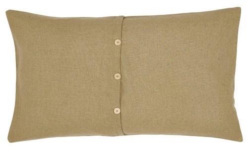 Burlap Natural King Sham 21x37" - Primitive Star Quilt Shop