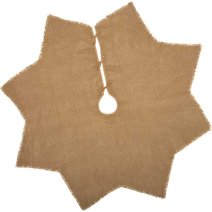 Burlap Natural Tree Skirt 48" - Primitive Star Quilt Shop