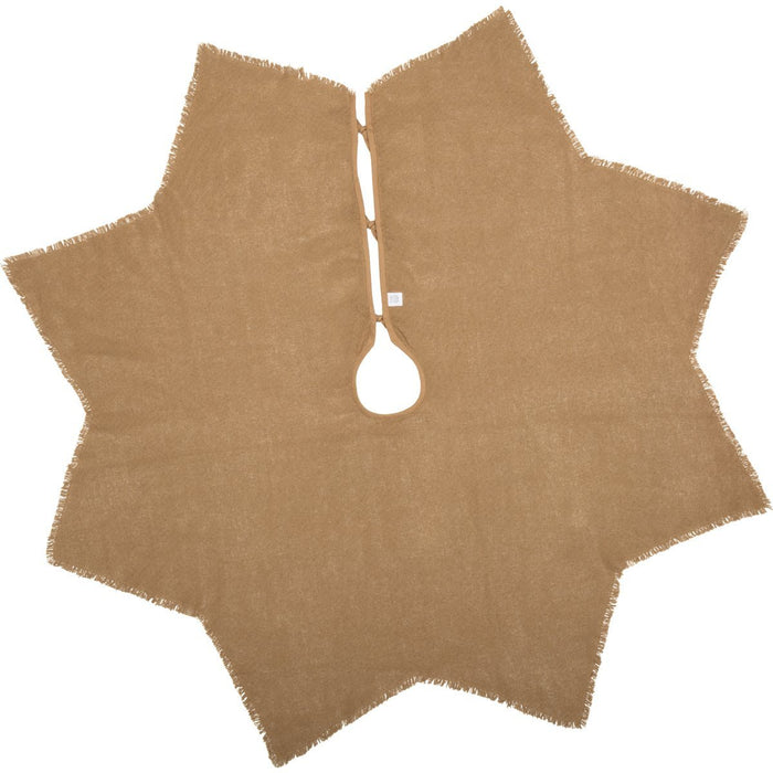 Burlap Natural Tree Skirt 48" - Primitive Star Quilt Shop