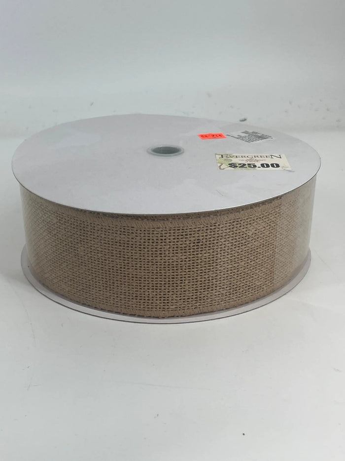 Jascotina Inc Burlap Ribbon 2.5x25yd - Ribbons & Trim Ribbon