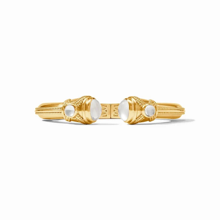 Cabochon Demi Cuff Clear Crystal O/S