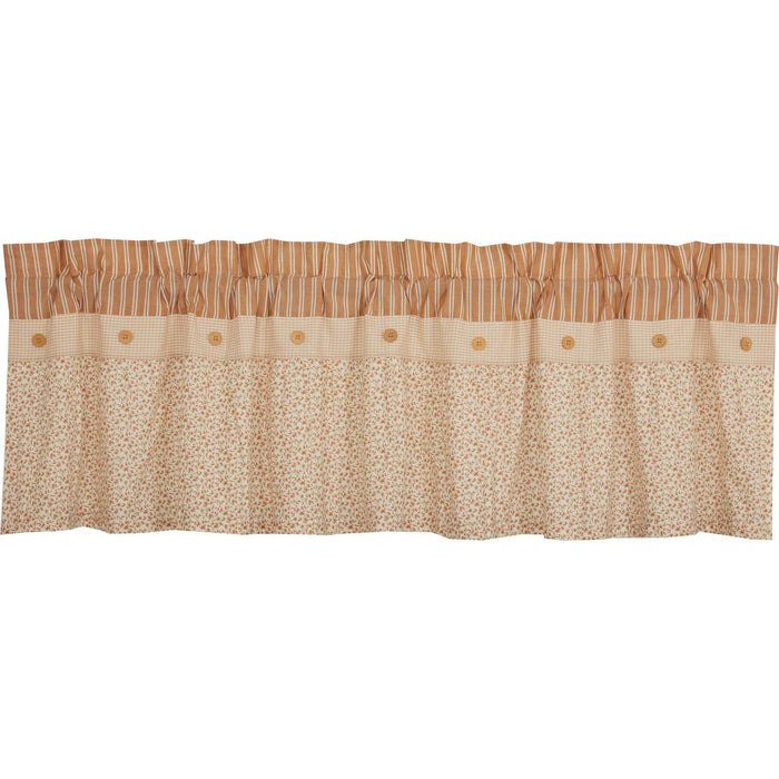 Camilia Ruffled Lined Valance 72" - Primitive Star Quilt Shop