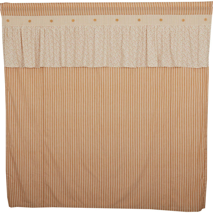 Camilia Ruffled Shower Curtain - Primitive Star Quilt Shop