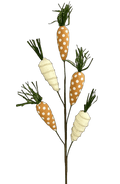 Liberty Floral Carrot Spray 28" - Uncategorized Silk