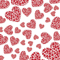 Cellophane Roll 80cm x 100m Double Hearts Red - Valentines Flower Artificial