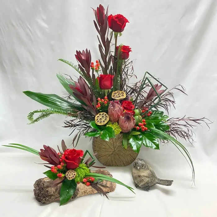 Ceramic Log Planter 12.5"L x 3"H
