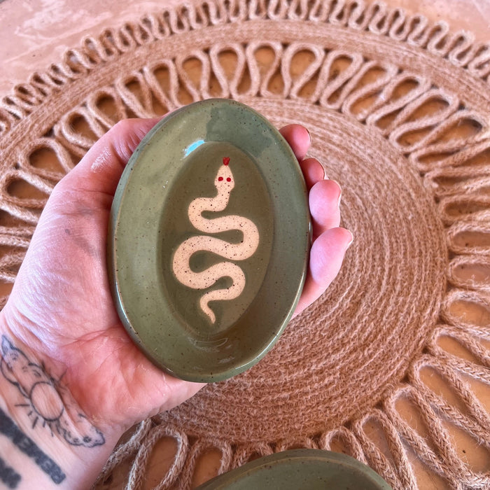Ceramic Snake Ring Dish