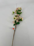 Le Fleur Cherry Blossom Spray Yellow/Pink 20" - Artificial Flowering Plants Silk