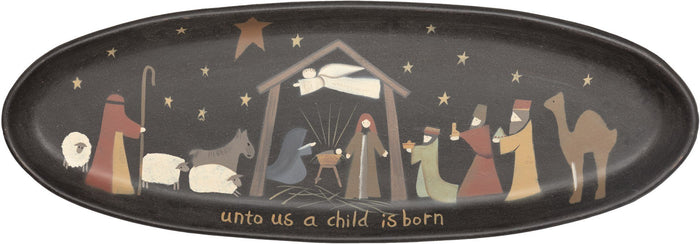 Christmas Nativity Tray - Primitive Star Quilt Shop