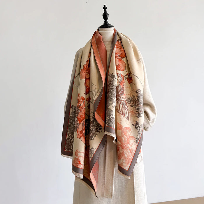 Claretta Pashmina Scarf Orange