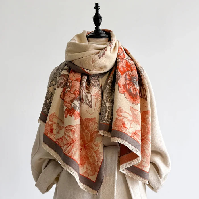 Claretta Pashmina Scarf Orange