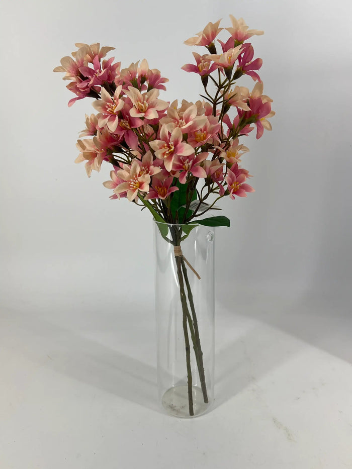 Le Fleur Cluster Mini Flower Bundle (x3) Purple 18" - Uncategorized Silk