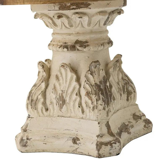 A&B Cream-Brown Wooden Table Top Riser 10.5" x 7.5" - Decorative Trays Merchandise