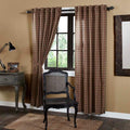 Crosswoods Lined Panel Curtains 84" - Primitive Star Quilt Shop