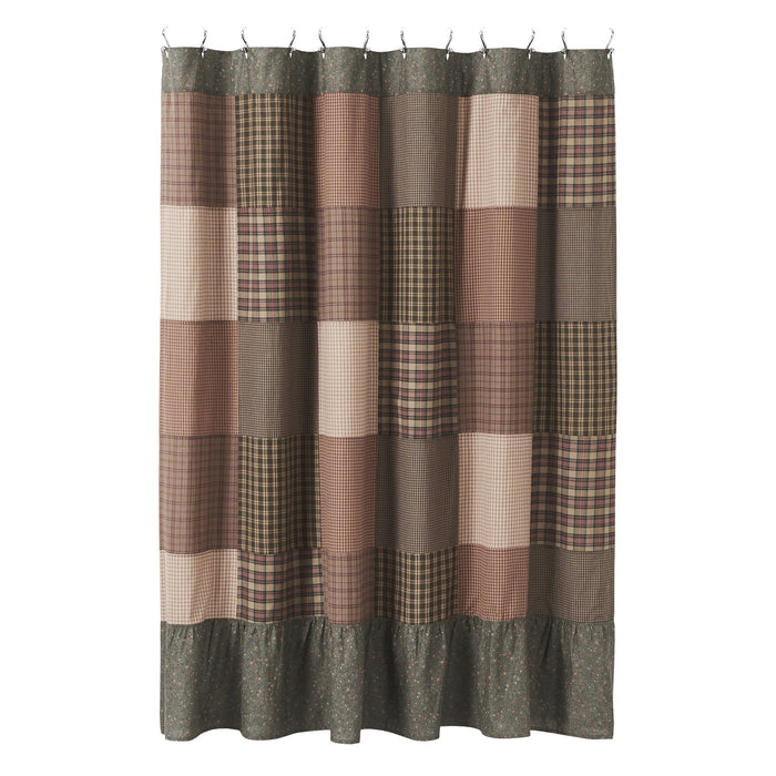 Crosswoods Lined Shower Curtain - Primitive Star Quilt Shop