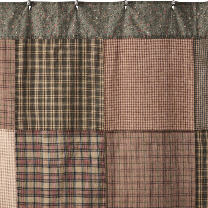 Crosswoods Lined Shower Curtain - Primitive Star Quilt Shop