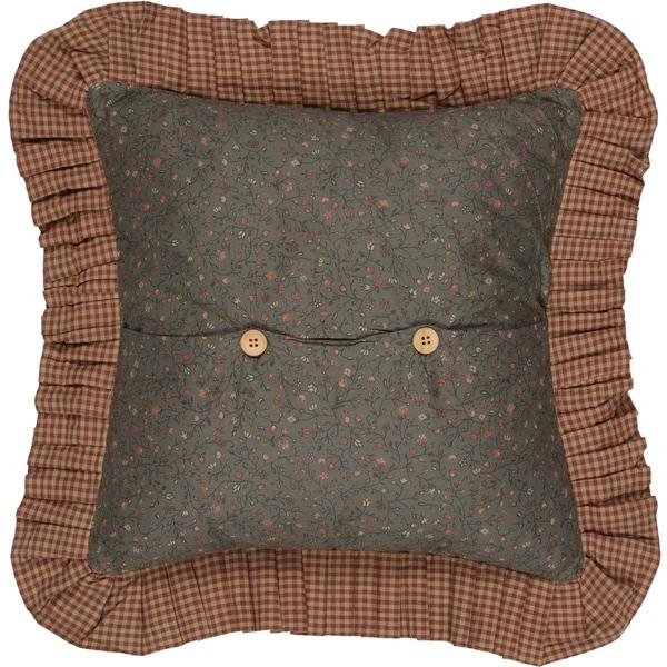 Crosswoods Patchwork Pillow 18" Filled - Primitive Star Quilt Shop