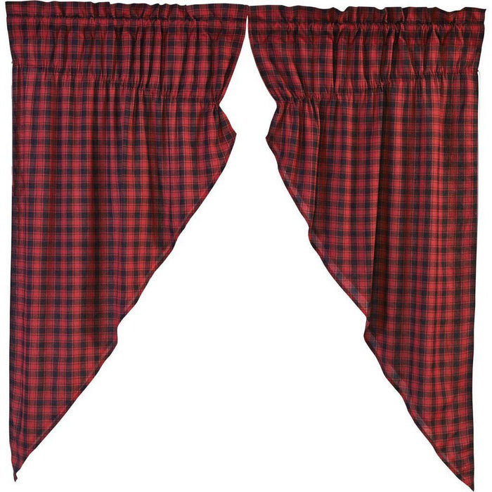 Cumberland Lined Prairie Curtains 63" - Primitive Star Quilt Shop
