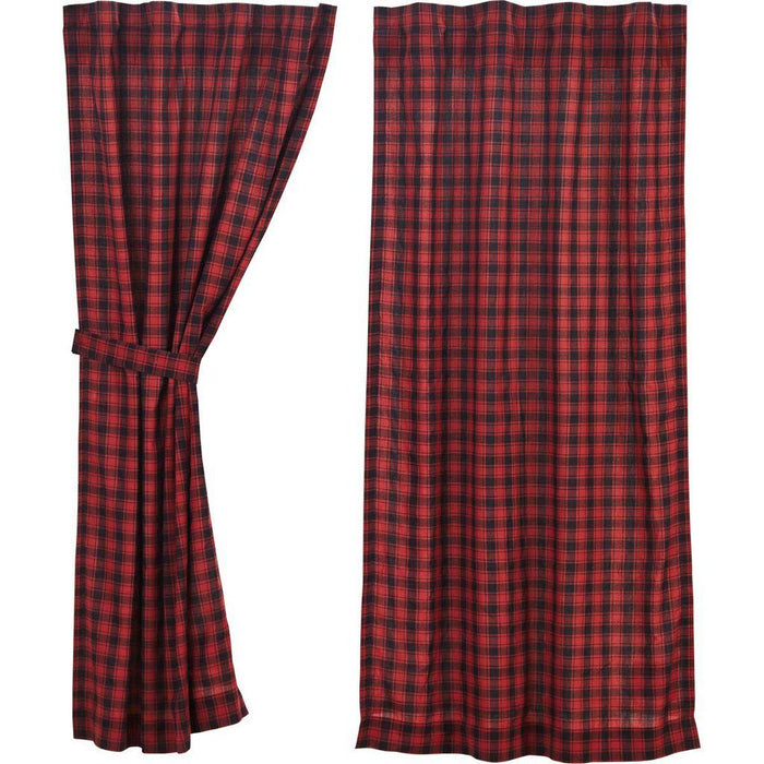 Cumberland Lined Short Panel Curtains 63" - Primitive Star Quilt Shop