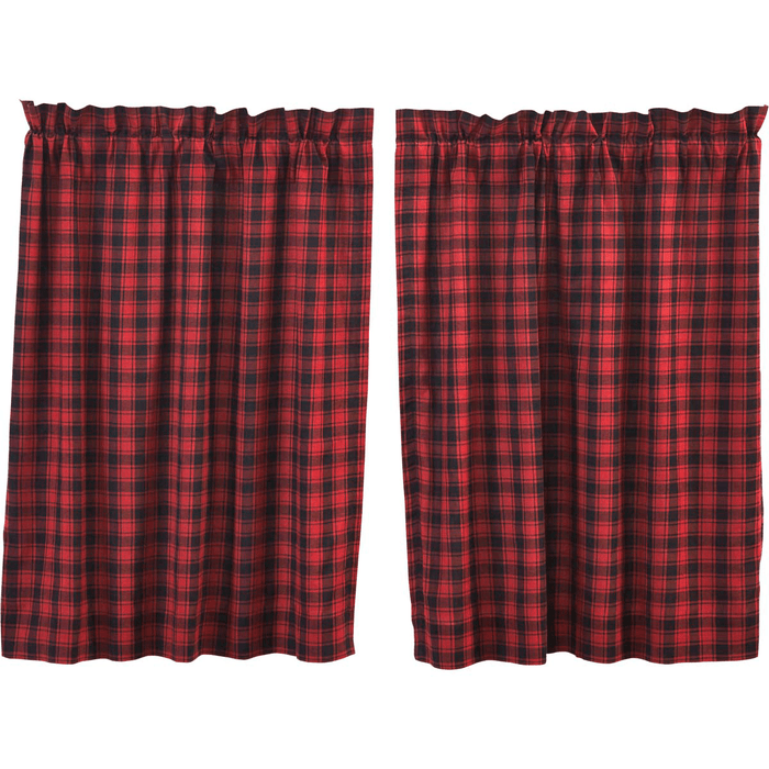 Cumberland Lined Tier Curtains 36" - Primitive Star Quilt Shop