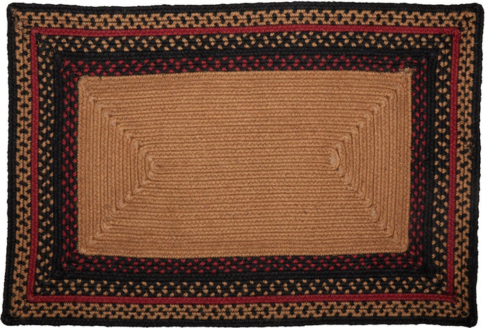 Cumberland Moose "Welcome" Rectangle Braided Rug 20x30" - Primitive Star Quilt Shop