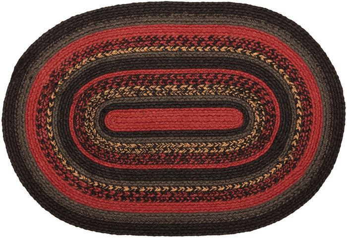 Cumberland Oval Braided Rug 20x30" - Primitive Star Quilt Shop