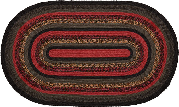 Cumberland Oval Braided Rug 36x60" - Primitive Star Quilt Shop