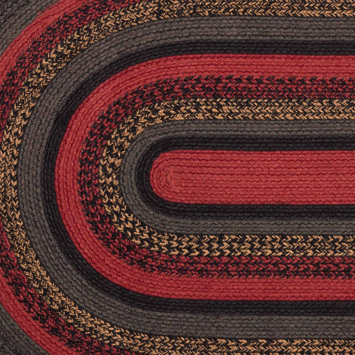 Cumberland Oval Braided Rug 36x60" - Primitive Star Quilt Shop