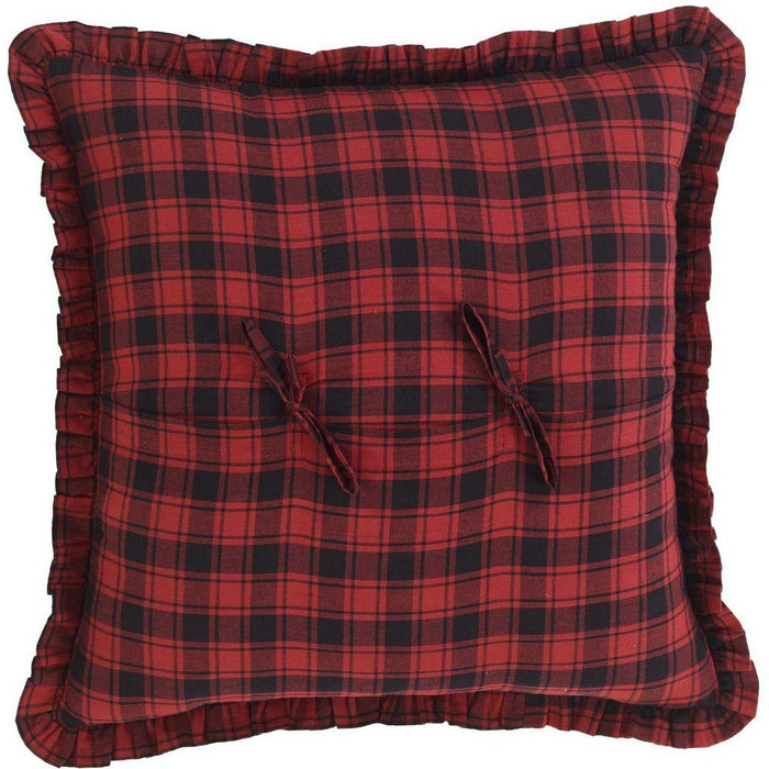 Cumberland Plaid Fabric Pillow 18" Filled - Primitive Star Quilt Shop