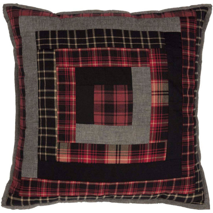 Cumberland Quilted Pillow 18" Filled - Primitive Star Quilt Shop