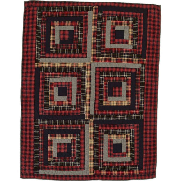 Cumberland Quilted Throw - Primitive Star Quilt Shop
