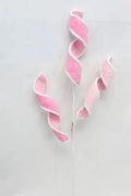 Supreme Curly Spray Pink/White 31" - Artificial Non-Flowering Plants Silk