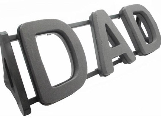 Dad Plastic Backed Letter Frame - Dry Foam - LARGE ITEM