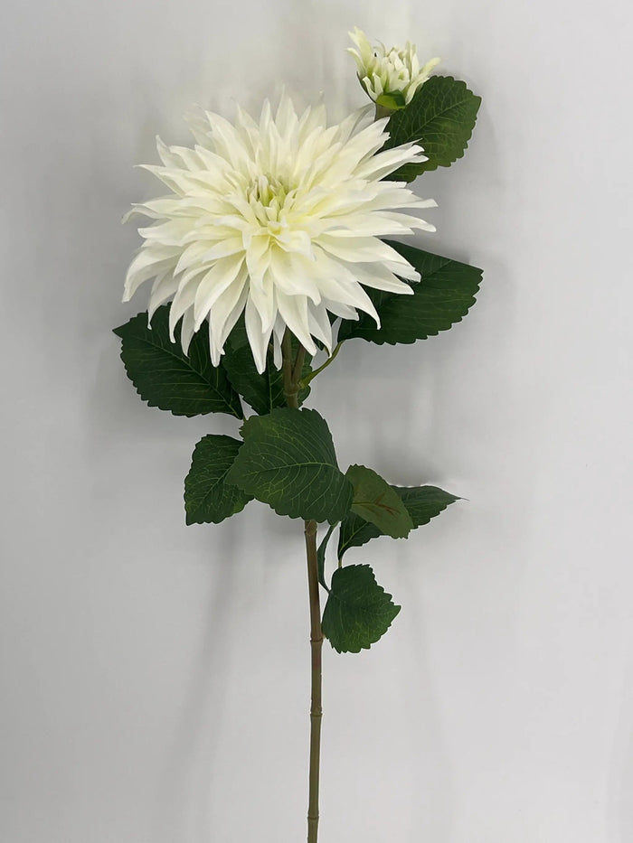 Le Fleur Dahlia Spray Cream 29" - Artificial Flowering Plants Silk