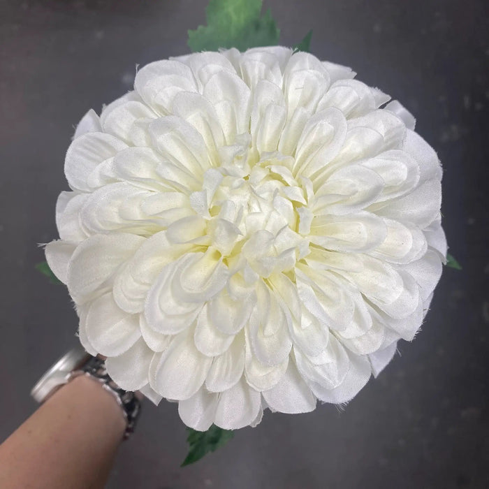 Allstate Dahlia Spray White 29" - Artificial Flowering Plants Silk