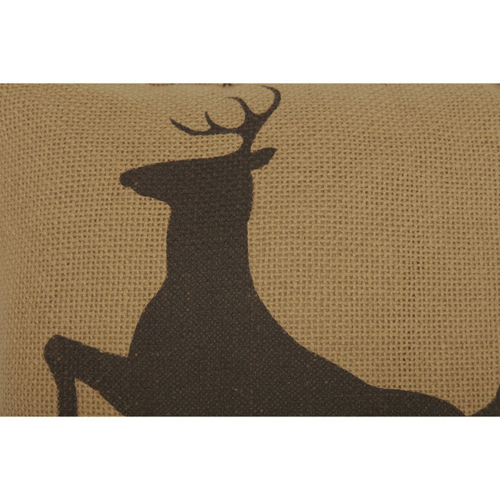 Dawson Star Deer Pillow 12" - Primitive Star Quilt Shop