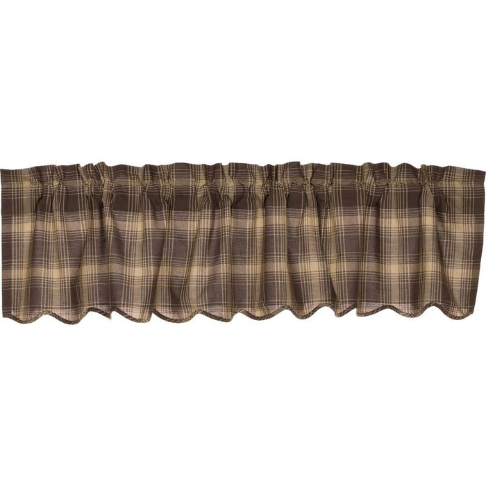 Dawson Star Scalloped Lined Valance 72" Default - Primitive Star Quilt Shop