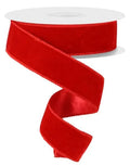 Deluxe Red Velvet/Satin Backing Ribbon 1.5" x 10yd - Evergreen Home and Floral
