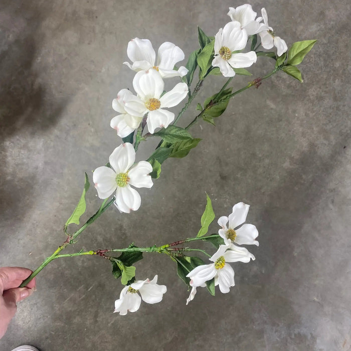 Supreme Dogwood Spray White 40" - Uncategorized Silk