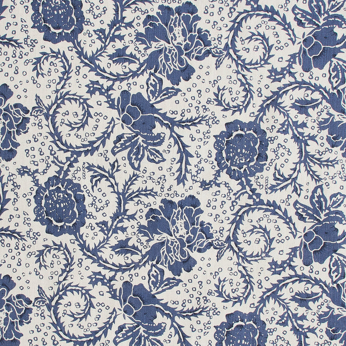 Dorset Navy Floral Lined Valance 72" - Primitive Star Quilt Shop