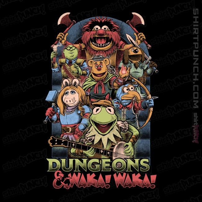 Secret_Shirts Magnets / 3"x3" / Black Dungeons And Waka Waka!